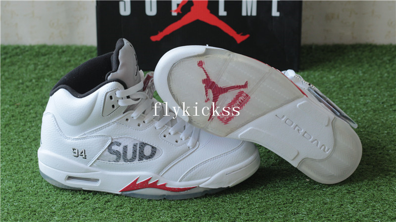 Air Jordan 5 Retro Supreme White
